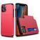 Mobigear Rugged Credit Card Case Red Apple iPhone 12 / 12 Pro