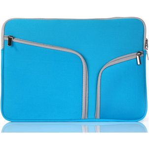 Mobigear Double Zipper Neopren Laptop Sleeve (max 27 cm x 36 cm) Laptop Hülle - Blau