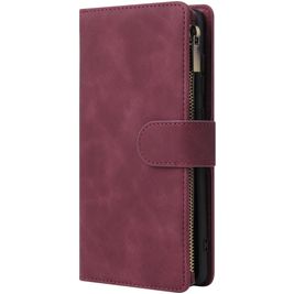 Mobigear Zipper Samsung Galaxy A71 Hülle Klapphülle Geldbörse - Rot Mobigear Zipper Samsung Galaxy A71 Hülle Klapphülle Geldbörse - Rot
