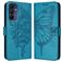 Mobigear Butterfly Samsung Galaxy A16 Klapphülle Portemonnaie - Blau