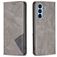 Mobigear Rhombus Slim Samsung Galaxy A54 Hülle Klapphülle - Grau