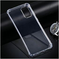Mobigear Cushion Durchsichtig Samsung Galaxy S20 Plus Hülle Flexibles TPU Backcover Stoßfest - Transparent