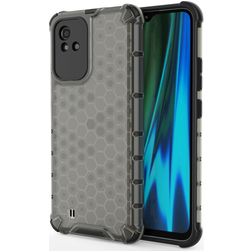 Mobigear Honeycomb Realme Narzo 50 4G Hülle Hardcase Backcover Stoßfest - Schwarz