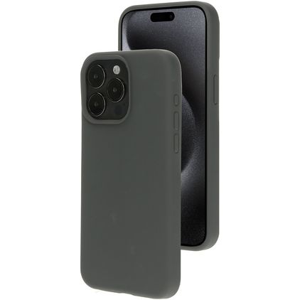 Mobiparts iPhone 15 Pro Max Silikon Hülle Backcover - Urban Grey