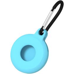Mobigear Circle Key Apple AirTag Hülle Flexibles TPU Schlüsselanhänger - Blau