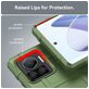Mobigear Rugged Shield Motorola Edge 30 Ultra Hülle Flexibles TPU Backcover Stoßfest - Grün