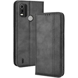 Mobigear Sensation Nokia C21 Plus Hülle Klapphülle Geldbörse - Schwarz