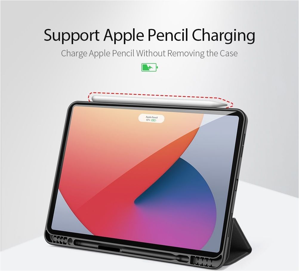 MEEgoodo Hülle Für IPad Pro 12,9 Zoll (M2, 2022-2018) - Mit Stifthalter, Standfunktion, Leopardenmuster