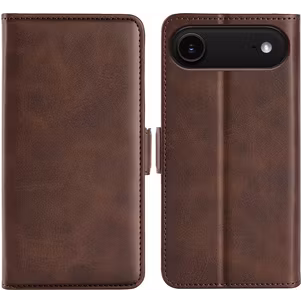 Mobigear Slim Magnet iPhone Air Hülle Klapphülle Geldbörse - Braun