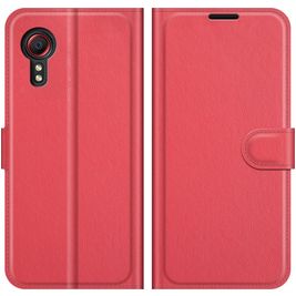 Mobigear Classic Samsung Galaxy Xcover 5 Hülle Klapphülle Geldbörse - Rot