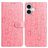 Mobigear Flowers iPhone 17 Hülle Klapphülle Geldbörse - Pink