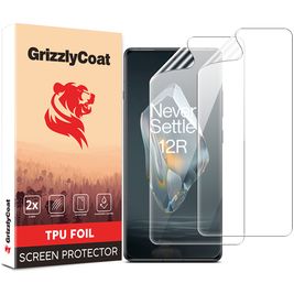 GrizzlyCoat OnePlus 12R Hydrogel TPU Displayschutz - Hüllenfreundlich + Applikator (2er Pack)