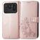 Mobigear Clover Xiaomi Mi 11 Ultra Hülle Klapphülle Geldbörse - Roségold