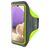 Mobiparts Comfort Fit Handyhalterung Joggen Samsung Galaxy A32 5G Sporthülle Neopren Sportarmband - Neon Green