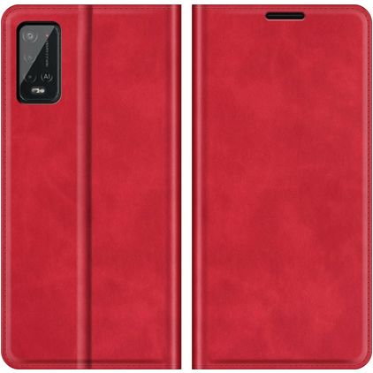 Mobigear Retro Slim Wiko Power U20 Hülle Klapphülle Geldbörse - Rot