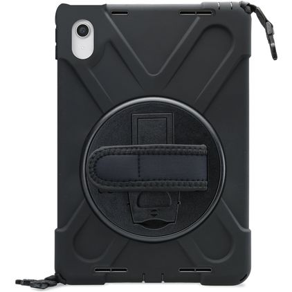 Xccess Survivor All-round iPad Pro 11 Zoll (2022) Hülle Kunststoff,Silikon Backcover + Schulterträger + Ständer - Schwarz