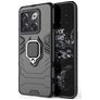 Mobigear Armor Ring OnePlus 10T Hülle Hardcase Backcover Stoßfest mit Ringhalter - Schwarz