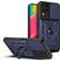 Mobigear Armor Ring Cam Slide Samsung Galaxy M53 Hülle Hardcase Backcover Stoßfest mit Ringhalter - Blau