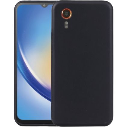 Mobigear Basics Samsung Galaxy Xcover 7 Hülle Flexibles TPU Backcover - Schwarz