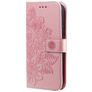 Mobigear Flowers POCO F4 Hülle Klapphülle Geldbörse - Roségold