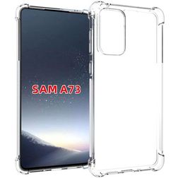 Mobigear Cushion Durchsichtig Samsung Galaxy A73 Hülle Flexibles TPU Backcover Stoßfest - Transparent
