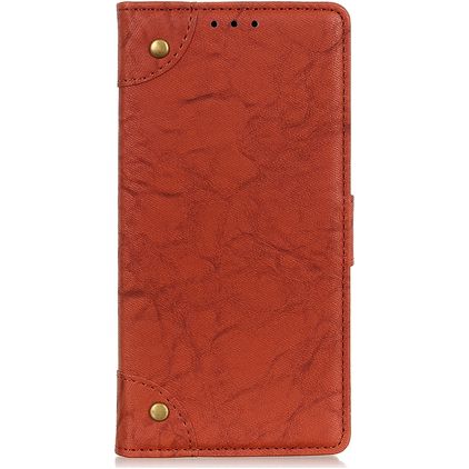 Mobigear Ranch Xiaomi Redmi 9A Hülle Klapphülle Geldbörse - Braun