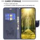 Mobigear Butterfly Samsung Galaxy S23 Plus Hülle Klapphülle Geldbörse - Blau
