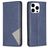 Mobigear Rhombus Slim iPhone 16 Pro Hülle Klapphülle - Blau