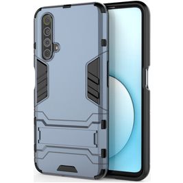 Mobigear Armor Stand Realme X50 Hülle Hardcase Backcover Stoßfest mit Ständer - Blau