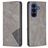 Mobigear Rhombus Slim Samsung Galaxy S26 FE Hülle Klapphülle - Grau