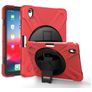 Mobigear SureGrip XGuard iPad Air 11 Zoll (2025) Hülle Kunststoff,Silikon Backcover + Stifthalter + Schulterträger + Ständer - Rot