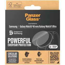 PanzerGlass Powerful Samsung Galaxy Watch 7 - 40 mm Gehärtetes Glas Displayschutz - Hüllenfreundlich