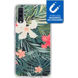 My Style Magneta Samsung Galaxy A70 Hülle Flexibles TPU Backcover - Black Jungle