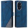 Mobigear Rhombus HONOR 200 Hülle Klapphülle Geldbörse - Blau