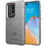 Mobigear Rugged Shield Huawei P40 Pro Plus Hülle Flexibles TPU Backcover Stoßfest - Grau