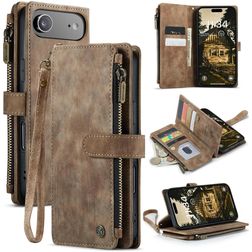 CaseMe C30 iPhone Air Hülle Klapphülle Geldbörse - Braun