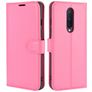 Mobigear Classic OnePlus 8 Hülle Klapphülle Geldbörse - Magenta