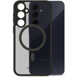 Mobilize Hybrid Samsung Galaxy A55 MagSafe Hülle Hardcase Backcover Stoßfest - Schwarz