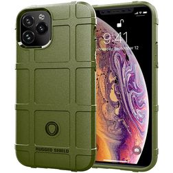 Mobigear Rugged Shield iPhone 11 Hülle Flexibles TPU Backcover Stoßfest - Grün