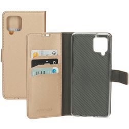 Mobiparts Saffiano Wallet Samsung Galaxy A42 Hülle Klapphülle Geldbörse - Copper