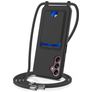Mobigear Lanyard Card Samsung Galaxy S24 FE Silikon Handykette mit Kartenhalter - Schwarz