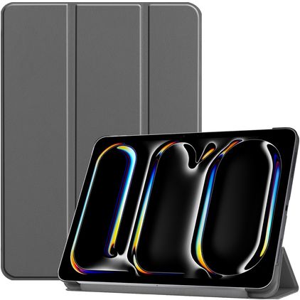 Mobigear Tri-Fold iPad Pro 13 Zoll (2024) Hülle Klapphülle - Grau