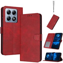 Mobigear Wallet Xiaomi 14T Hülle Klapphülle Geldbörse - Rot