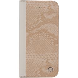 Mobilize Premium Gelly Samsung Galaxy S8 Klapphülle Portemonnaie - Snake Light Peach