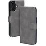 Mobiparts Classic Wallet MagSafe iPhone 16 MagSafe Hülle Klapphülle Geldbörse - Granite Grey