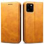 Suteni Art iPhone 11 Hülle Klapphülle Geldbörse - Cognac