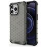 Mobigear Honeycomb iPhone 14 Pro Max Hülle Hardcase Backcover Stoßfest - Schwarz