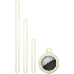 Mobigear Lanyard Apple AirTag Hülle Flexibles Silikon - Weiß