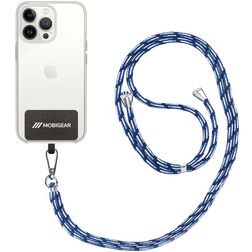 Mobigear Lanyard Universal-Handykette einstellbar - Schwarz / Blau / Babyblau