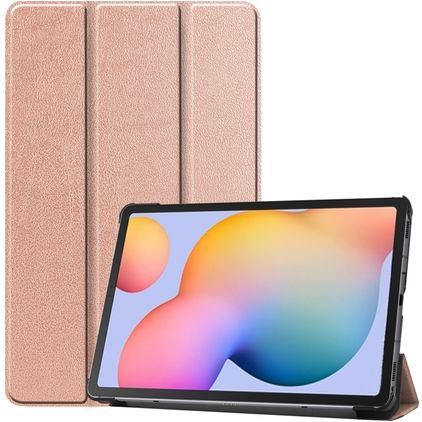 Mobigear Tri-Fold Samsung Galaxy Tab S6 Lite Hülle Klapphülle - Roségold